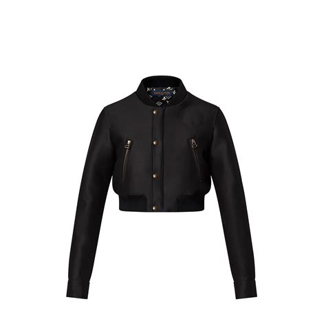 kurtka bomberka louis vuitton|Cropped Mikado Bomber Jacket .